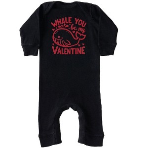 The Juniper Shop Valentines Whale Baby Romper - 1 of 3