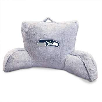 NFL Seattle Seahawks Faux Fur Logo Backrest Support Pillows