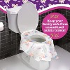 Toilet Seat Covers Disposable (40 pk, Unicorns) - XL Waterproof Toilet Cover for Toddlers, Kids & Adults - Portable & Individually Wrapped - 2 of 4