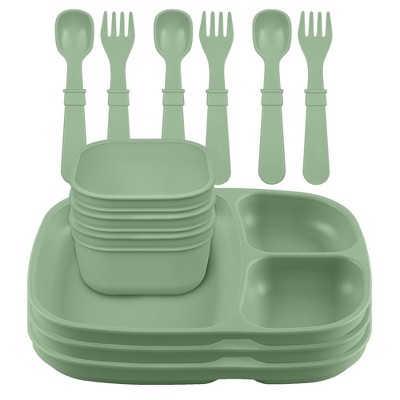 Re-Play Lunch Set - Sage - 3ct