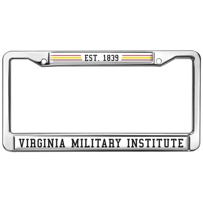Virginia Military Institute Full Size Standard License Plate Metal Frame