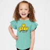 The Juniper Shop SmileyWorld Stay Groovy Flutter Sleeve Tee - 2 of 4