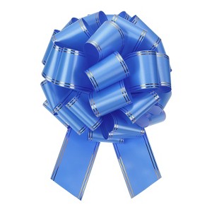Unique Bargains Large Pull Bow Metallic Car Bows Decorative Gift Wrapping Ribbons - 1 of 4