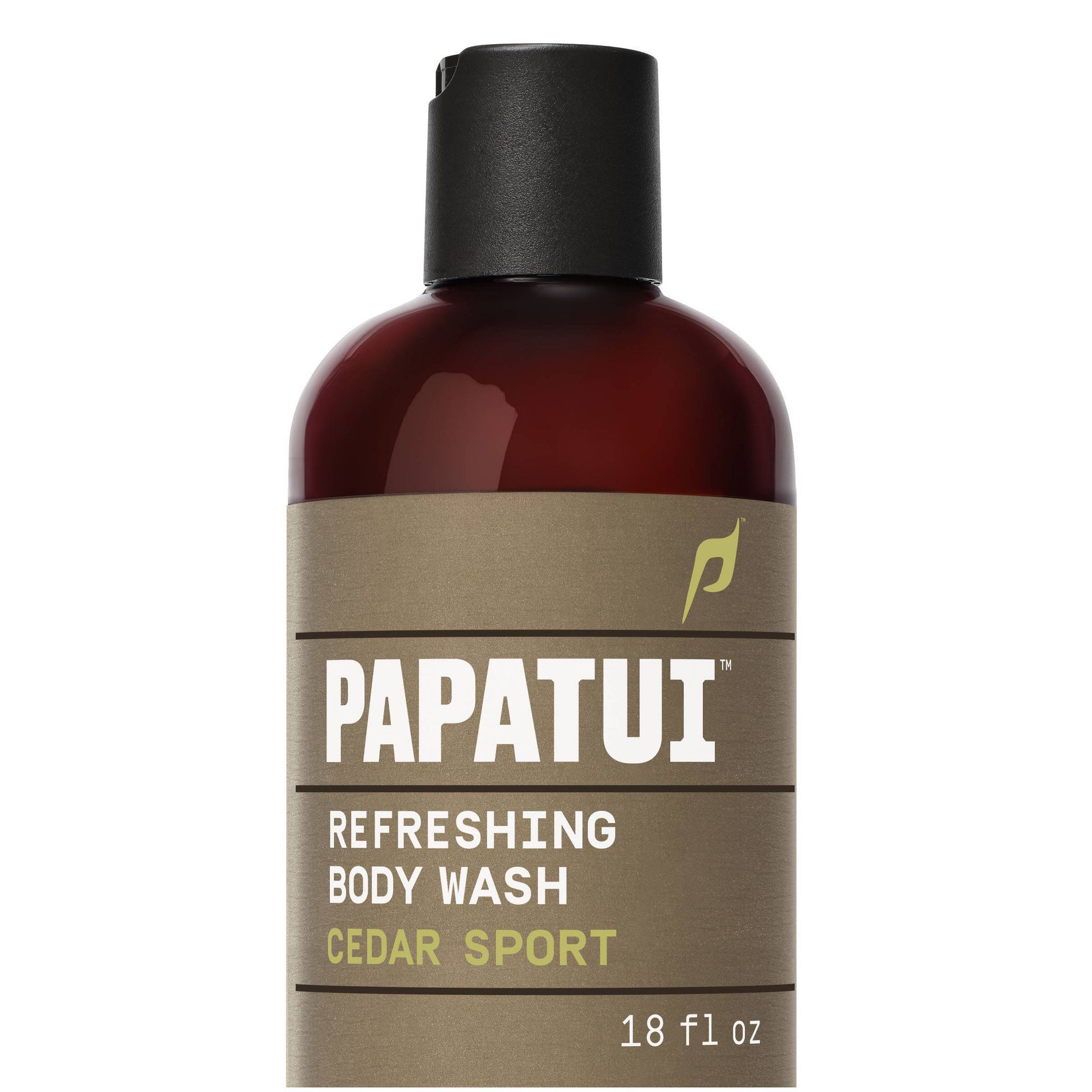 Papatui Men's Sulfate-Free Exfoliating and Hydrating Body Wash - Cedar Sport - 18 fl oz: Normal, Oily, Combination, Mature, Dry Skin, Liquid