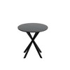 31.5'' Round Dining Table, Modern Leisure Table With Removable Tabletop And Metal Cross Legs For Living Room - 4 of 4