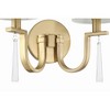 Craftmade Lighting Fortuna 2 - Light Wall Light in  Satin Brass - 3 of 4