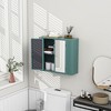 NicBex Wall Mounted Bathroom Cabinet with Mirror&2 Shelves,Matte Finish Mirrored Space-Savng Medicine Cabinet for Bathroom,Bathroom Organizer - 2 of 4