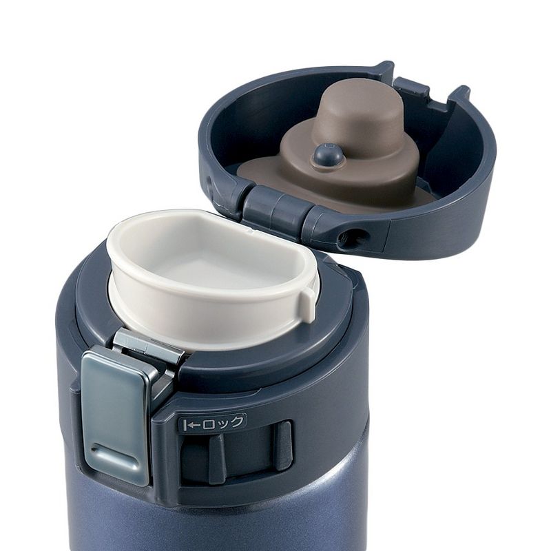 Zojirushi 12oz Stainless Steel Vacuum Insulated Mug with SlickSteel Interior - Smoky Blue, 3 of 8