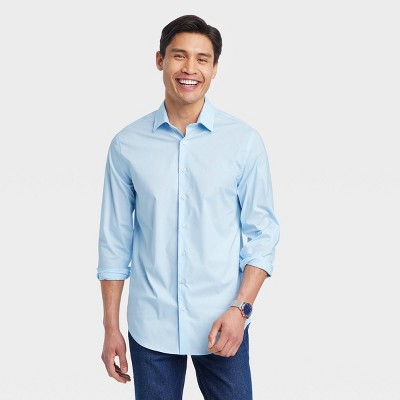 Men's Denim Long Sleeve Button-Down Shirt - Goodfellow & Co