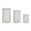Hotel 3 PC Bath Rug 100% Premium Cotton Tufted Weave Two Tone Reversible Bathroom Rug, Super Soft Absorbent, Machine Washable Bath Mat - 2 of 4