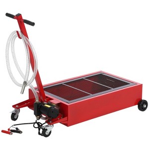 20 Gallon Oil Drain Pan with 110V Pump, Low Profile Oil Change Tank with 8 FT Hose for Trucks, RVs, SUVs - 1 of 4