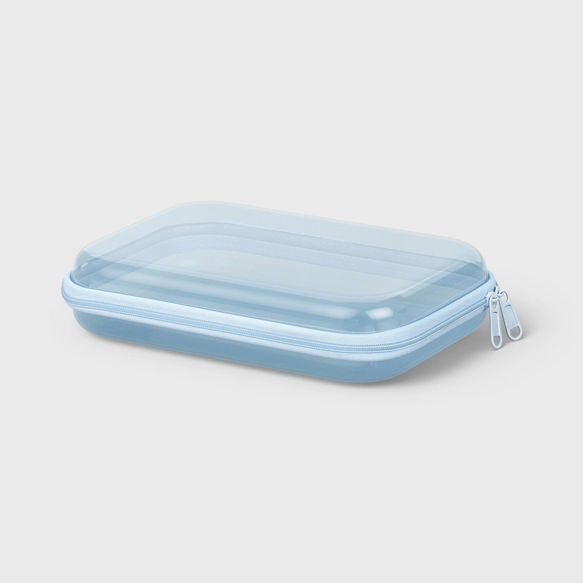 Hard Sided Zipper Pencil Case Blue - up&up™