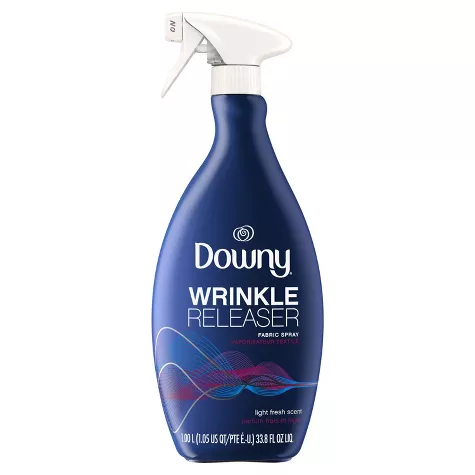 Downy Wrinkle Releaser Light Fresh Scent Fabric Refresher Spray - 33.8 fl oz, image 1 of 10 slides