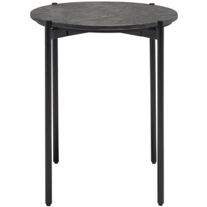 Pratt Round Side Table - ACC9001A - Black - Safavieh - 1 of 4