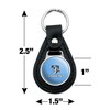 Johns Hopkins University Primary Logo Black Leather Keychain - 2 of 4