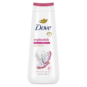 Dove Beauty Replenishing Body Wash - Dragon Fruit & Coconut Cream 24hr Lotion-Soft Skin - 20 fl oz - 1 of 4