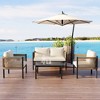 Multi-person Outdoor Sofa Combination with A Table, Suitable for Garden, Backyard and Balconies - 3 of 4