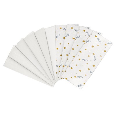 10ct Graduation Tissue Paper Stars with Cream