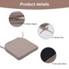 YEERSWAG 4 Pcs Outdoor Dining Chair Cushions, 17.7" x 17.7" Weather-Resistant Chair Pads with Ties - 3 of 4
