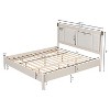 Christopher Knight Home Julina Modern Acacia Wood Upholstered Bed - 3 of 4