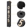 C Cattleya Black Aluminum Dusk to Dawn Outdoor Wall Light with Acrylic Shade and Door Numbers(Optional) - 3 of 4