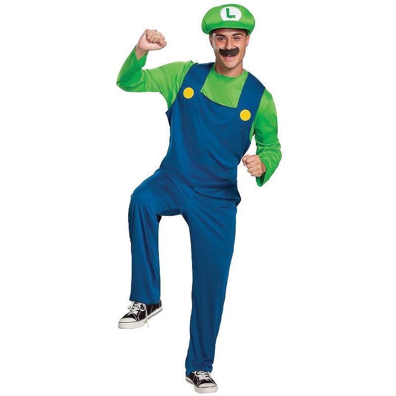Disguise Mens Super Mario Bros. Classic Luigi, 1 of 4