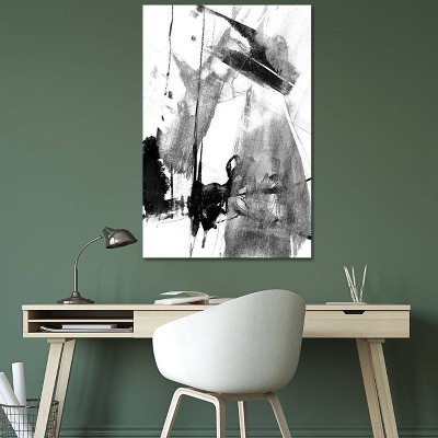 iCanvas Glam and Black II Black and White by Jennifer Goldberger Canvas Print Wall Art