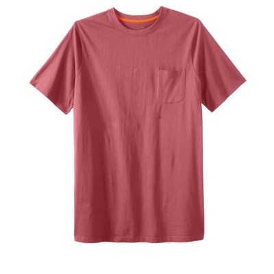 Boulder Creek by KingSize  Heavyweight Longer-Length Pocket Crewneck T-Shirt