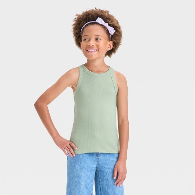 Girls' Ribbed Tank Top - Cat & Jack™