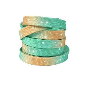 INSPIRE CHIC Flat Tie-Dye Dots Soft Shoelaces for Casual Hiking Shoes Sneakers 0.31'' 1 Pair - 1 of 4