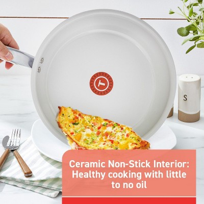 12-Piece Grey Recycled Aluminum Ceramic Non-Stick Cookware Set