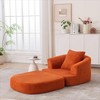 Dolonm Foldable Recliner Chair with Memory Foam - Portable Corduroy Lounger, No tools required，For Apartments/Balcony/Cafe - 2 of 4