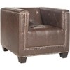 Bentley Club Chair - MCR4574D - Antique Brown - Safavieh - 3 of 4