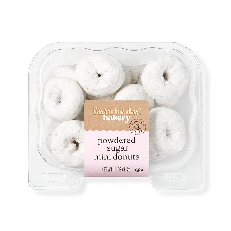 Powdered Sugar Mini Donuts - 11oz - Favorite Day&#8482;, 1 of 5
