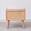 NicBex Wooden Nightstand with Open Shelf Bedside Table with Storage End Table with Angled Legs for Bedroom, Living Room - 4 of 4