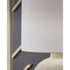 Signature Design by Ashley Calbert Poly Table Lamp, Warm Gray, Textured Base, 19" Tall, Drum Shade - 3 of 4