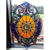 Chloe Lighting Webster Tiffany-Glass Victorian Window Panel 15x23 - 4 of 4