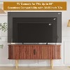 47.2" TV Cabinet with Storage and Sliding Doors, Wood Media Console Table for TVs Up to 80 Inches - 4 of 4