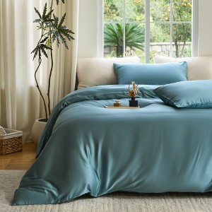 DOZ Bamboo Viscose Duvet Cover Set, Organically Grown Bamboo, Buttery Soft, Cooling, High GSM - 1 of 4