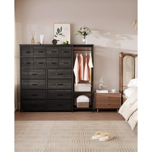green emerald velvet dress Amazon.com: HIGDBFE Tall Dresser 44''H with Hanging Rack, 4 Drawers Small Closet  Dresser for Bedroom, Reversible Fabric Chest of Drawers with Clothes Rack,  Tall Storage Tower, Sturdy Frame, White : Home &