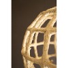 Short Paper Mache Grid Pendant Light – 17"Tall White Hanging Lamp by Kalalou - 2 of 3