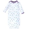 Hudson Baby Infant Girls Cotton Gowns, Peacock Feathers, Preemie/Newborn - 4 of 4