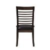 Steve Silver Co. Set of 2 Ally Dining Side Chairs Espresso Finish: Ladder-Back, Faux Leather, Wood Frame - image 4 of 4