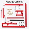 2 Ton Folding Hydraulic Engine Hoist, 4400 LBS Cherry Picker Shop Crane with Telescopic Boom & 6 Casters,  for Garage Workshop Warehouse - 2 of 4