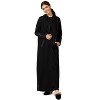 Memoi Women's Full Zip Hooded Robe with Vegan Leather Trim - 4 of 4