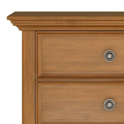 Amherst Light Golden Brown Solid Wood 2-Drawer Nightstand