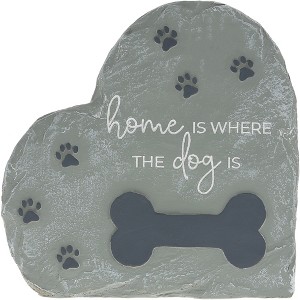 Pavilion Gift Company - Where The Dog Is - 6" Garden Stone - Stepping Stones and Pathways - 1 of 4