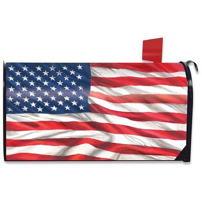 Briarwood Lane American Flag Waving Large Mailbox Cover Patriotic USA Oversized