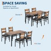 Dining Table with Upholstered Chairs & Corner Protector, Bistro Table and Chairs for Kitchen, Apartment - 2 of 4