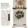 OKD 68" Tall Corner Cabinet with 2 Barn Door & Adjustable Shelves for Bathroom - 3 of 4